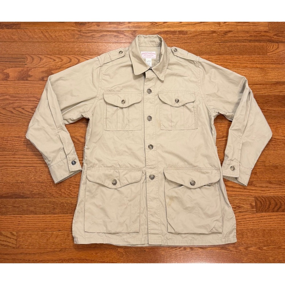 Vintage Filson Style 53 Safari Cruiser Jacket Mens 40 Cotton Poplin Cargo USA